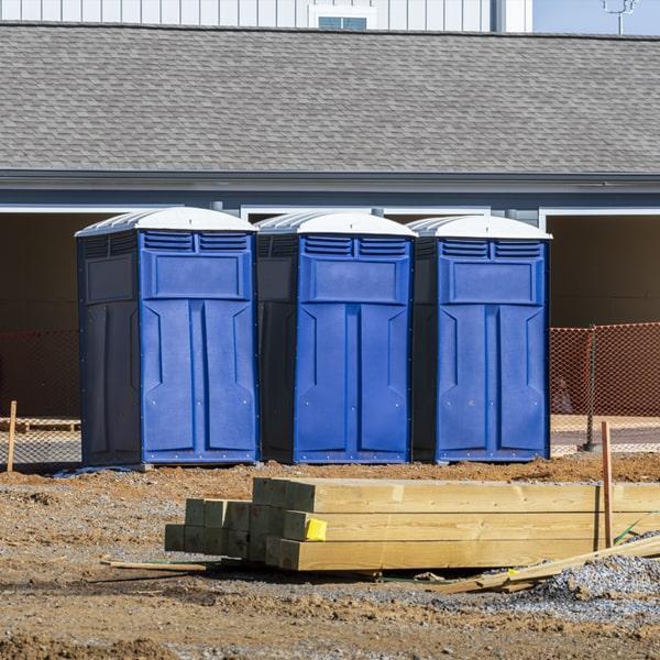 Heavy-duty construction site porta potty in Frankfort, Kentucky